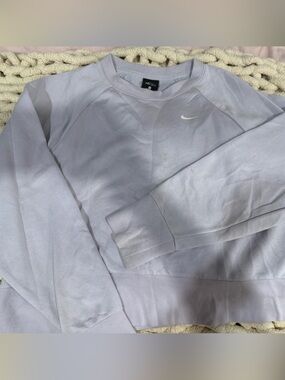 Nike Lavender Performance Cropped Crewneck Sweater